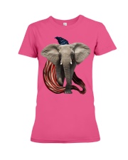 Elephant cool and freedom elephant lovers Premium Fit Ladies Tee tile