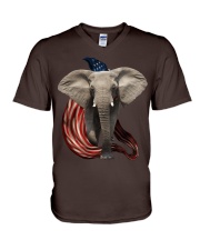 Elephant cool and freedom elephant lovers V-Neck T-Shirt tile