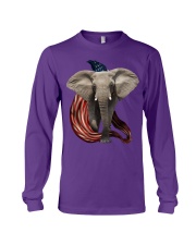 Elephant cool and freedom elephant lovers Long Sleeve Tee tile
