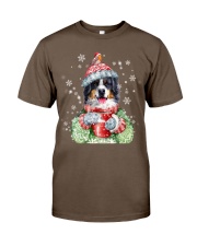 Bernese mountain dog warm winter christmas gift Classic T-Shirt tile