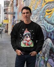 Bernese mountain dog warm winter christmas gift Crewneck Sweatshirt lifestyle-unisex-sweatshirt-front-2