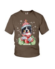 Bernese mountain dog warm winter christmas gift Youth T-Shirt tile