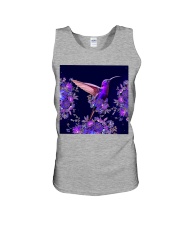 Hummingbird flowers lavender hummingbird lovers birds lovers Unisex Tank tile