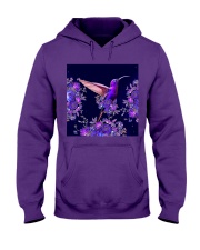 Hummingbird flowers lavender hummingbird lovers birds lovers Hooded Sweatshirt tile