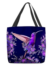 Hummingbird flowers lavender hummingbird lovers birds lovers All-over Tote front