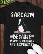 Penguin sarcasm because penguin lovers Classic T-Shirt apparel-classic-tshirt-lifestyle-front-160