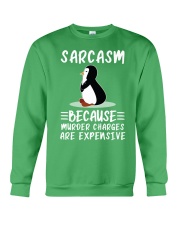 Penguin sarcasm because penguin lovers Crewneck Sweatshirt tile