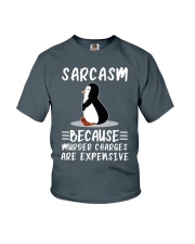 Penguin sarcasm because penguin lovers Youth T-Shirt tile