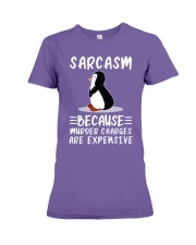 Penguin sarcasm because penguin lovers Premium Fit Ladies Tee tile