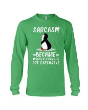 Penguin sarcasm because penguin lovers Long Sleeve Tee tile