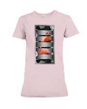 Flamingo cool and cute bird lover Premium Fit Ladies Tee tile