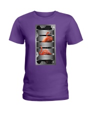 Flamingo cool and cute bird lover Ladies T-Shirt tile