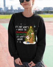 Giraffe That matters it's who's around Christmas tree Crewneck Sweatshirt apparel-crewneck-sweatshirt-lifestyle-front-51