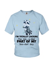 Raccoon i am totally raccoon lover Youth T-Shirt tile