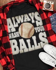 Always wash your baseballs Gift for you Classic T-Shirt apparel-classic-tshirt-lifestyle-front-163