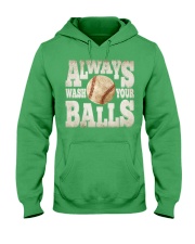 Always wash your baseballs Gift for you Hooded Sweatshirt tile