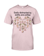 Sloth and coffee distracted sloth lovers Premium Fit Mens Tee tile