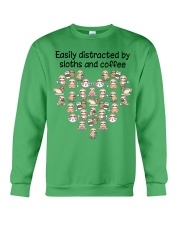 Sloth and coffee distracted sloth lovers Crewneck Sweatshirt tile