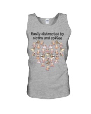 Sloth and coffee distracted sloth lovers Unisex Tank tile