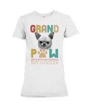 Chihuahua grand paw chihuahua lovers dog moms Premium Fit Ladies Tee tile