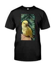Lutino Quaker Parrot cus2 gift for bird lover Classic T-Shirt tile
