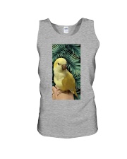 Lutino Quaker Parrot cus2 gift for bird lover Unisex Tank tile