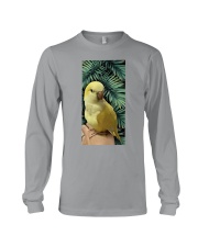 Lutino Quaker Parrot cus2 gift for bird lover Long Sleeve Tee tile