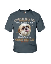 Shih Tzu Grouchy Ball of fur Gift for you Youth T-Shirt tile