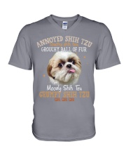 Shih Tzu Grouchy Ball of fur Gift for you V-Neck T-Shirt tile