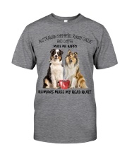 Australian SPD-Collie and Coffee Gift for you Classic T-Shirt front