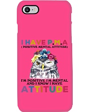 Owl i have attitude owl lover bird lover Phone Case tile