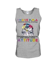 Owl i have attitude owl lover bird lover Unisex Tank tile
