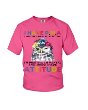 Owl i have attitude owl lover bird lover Youth T-Shirt tile