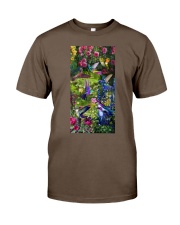 Hummingbird rose bird lover Classic T-Shirt tile