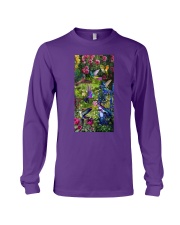 Hummingbird rose bird lover Long Sleeve Tee tile
