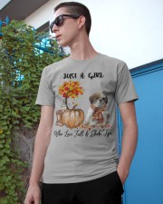 Girl loves Fall and Shih Tzu Gift for you Classic T-Shirt apparel-classic-tshirt-lifestyle-17