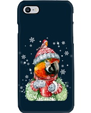 Parrot warm winter christmas gift for bird lover Phone Case tile
