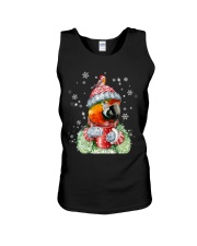 Parrot warm winter christmas gift for bird lover Unisex Tank tile