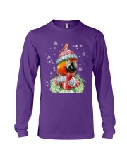 Parrot warm winter christmas gift for bird lover Long Sleeve Tee tile