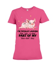 Pig i am totally pig lovers Premium Fit Ladies Tee tile