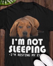 Dachshund resting my eyes dachshund lovers Classic T-Shirt apparel-classic-tshirt-lifestyle-front-160