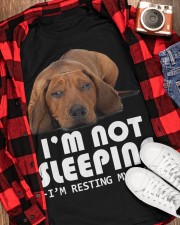Dachshund resting my eyes dachshund lovers Classic T-Shirt apparel-classic-tshirt-lifestyle-front-163
