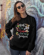 Lp 10 Hummingbird Jesus reason for season sweater Crewneck Sweatshirt lifestyle-unisex-sweatshirt-front-3