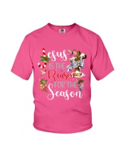 Lp 10 Hummingbird Jesus reason for season sweater Youth T-Shirt tile