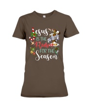 Lp 10 Hummingbird Jesus reason for season sweater Premium Fit Ladies Tee tile