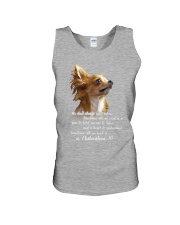 Chihuahua a paw to hold Unisex Tank tile
