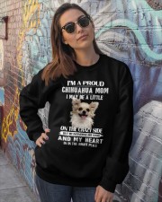 Chihuahua a proud mom chihuahua lover dog mom Crewneck Sweatshirt lifestyle-unisex-sweatshirt-front-3