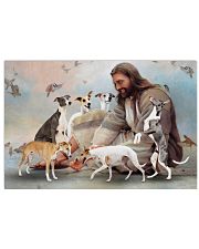 God surrounded by whippet angels Gift for you Horizontal Poster tile