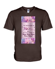 MeMa my nickname gift for her V-Neck T-Shirt tile