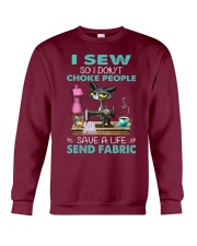 Cat Sew save a live gift for you Crewneck Sweatshirt tile